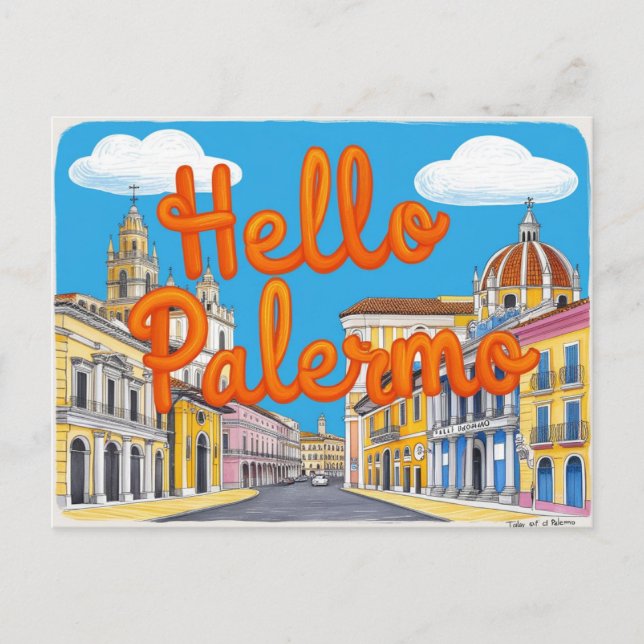 Palermo, Sicily, Italy Postcard (Front)