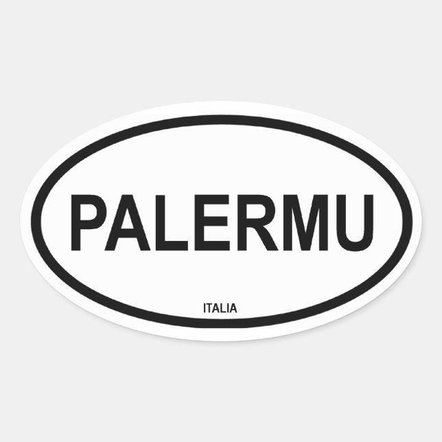 PALERMU OVAL STICKER (Front)