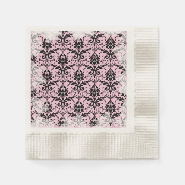 Palest Pink Soft Grunge Tea Party Napkins (Front)