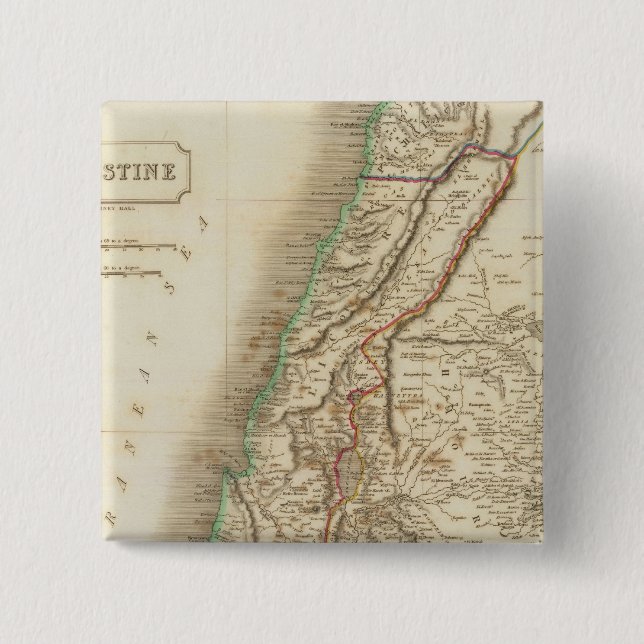 Palestine 2 15 cm square badge (Front)