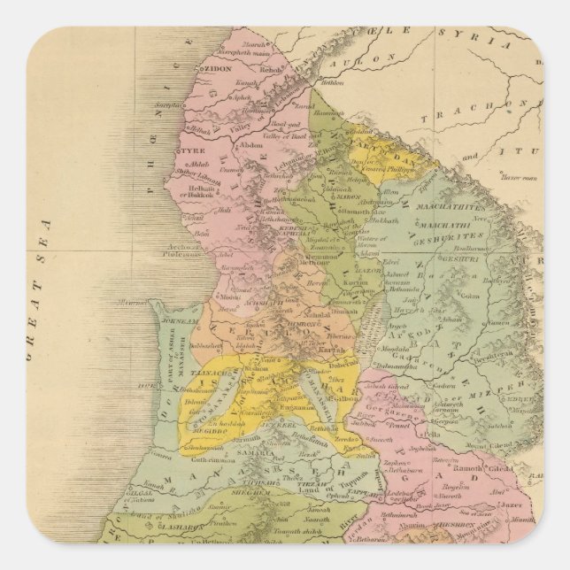 Palestine 3 square sticker (Front)