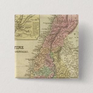 Palestine & Adjacent Countries 15 Cm Square Badge