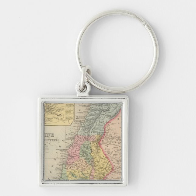 Palestine and Adjacent Countries 2 Key Ring (Front)