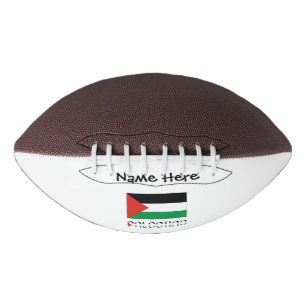 Palestine and Palestinian Flag with Your Name Football