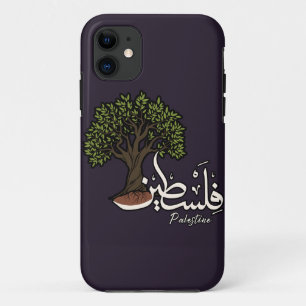 Palestine Arabic word with Palestinian Olive Tree  Case-Mate iPhone Case