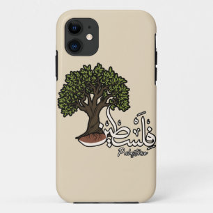Palestine Arabic word with Palestinian Olive Tree  Case-Mate iPhone Case