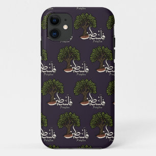 Palestine Arabic word with Palestinian Olive Tree  Case-Mate iPhone Case