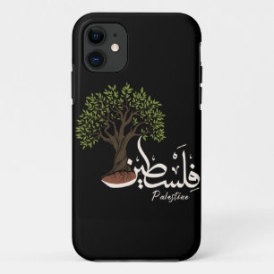 Palestine Arabic word with Palestinian Olive Tree Case-Mate iPhone Case