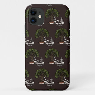 Palestine Arabic word with Palestinian Olive Tree Case-Mate iPhone Case