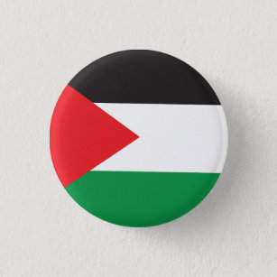 Palestine Button, Patriotic Palestinian Flag 3 Cm Round Badge