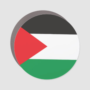 Palestine Button, Patriotic Palestinian Flag Car Magnet