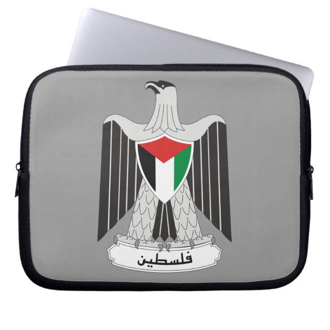 palestine coat of arms laptop sleeve (Front)