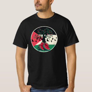 palestine culuture palestine watermelon olive tree T-Shirt