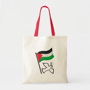 Palestine Flag فلسطين Peace Dove Free Palestine Tote Bag
