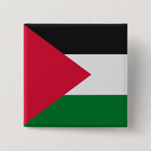 Palestine Flag 15 Cm Square Badge