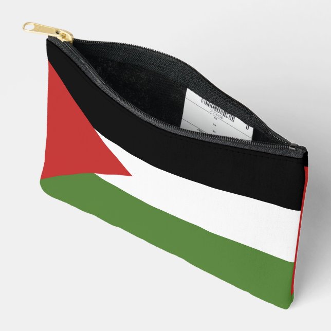 Palestine flag accessory pouch (Open)