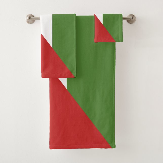 Palestine flag bath towel set (Insitu)