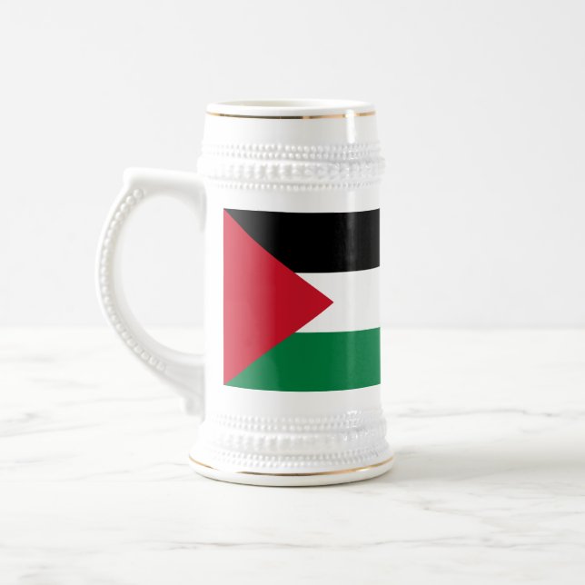 Palestine Flag Beer Stein (Left)