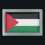 Palestine Flag Belt Buckle<br><div class="desc">Patriotic flag of Palestine.</div>