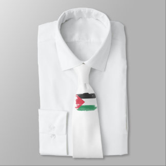 Palestine flag brush stroke, national flag tie
