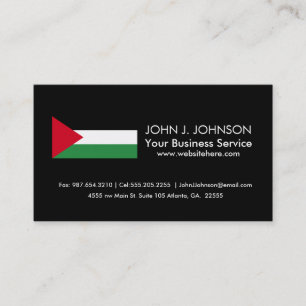 Palestine Flag Business Card