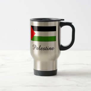 Palestine Flag Design Travel Mug