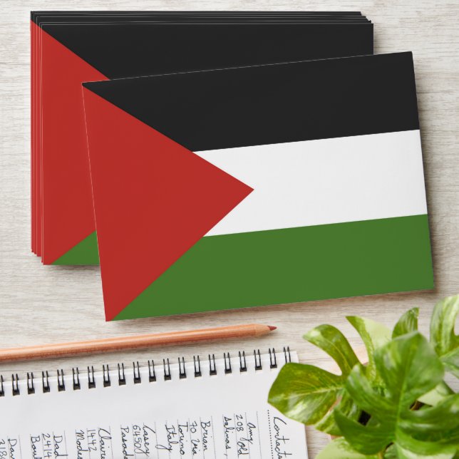 Palestine flag envelope (Stacked)