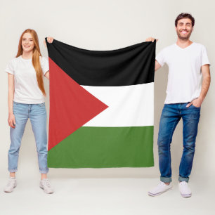 Palestine flag fleece blanket