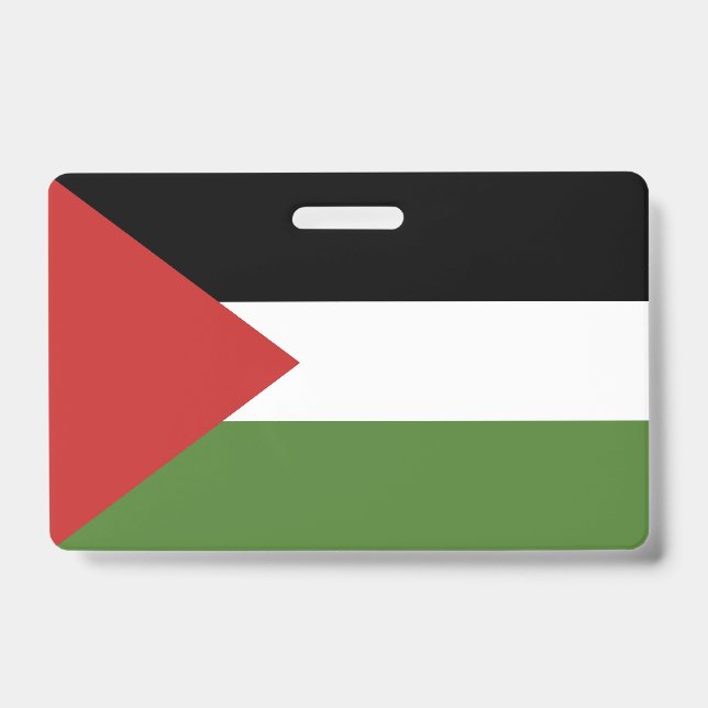 Palestine flag ID badge (Front)