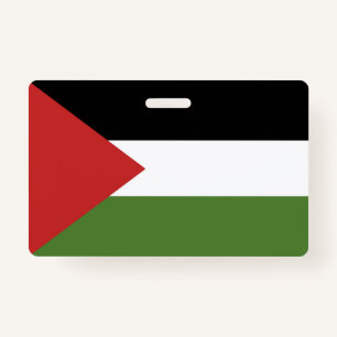 Palestine flag ID badge