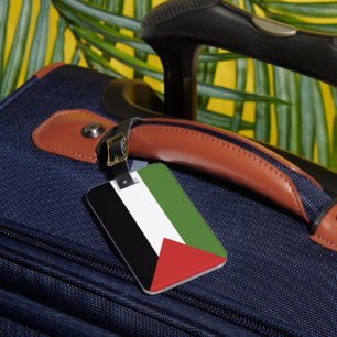 Palestine flag luggage tag