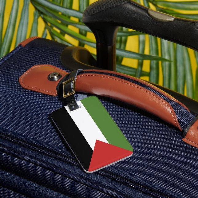 Palestine flag luggage tag (Front Insitu 1)