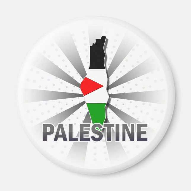 Palestine Flag Map 2.0 Magnet (Front)