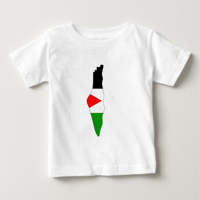 Palestine flag map baby T-Shirt (Front)