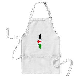 Palestine flag map standard apron