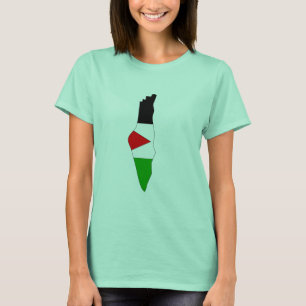Palestine flag map T-Shirt