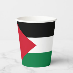 Palestine Flag Paper Cups