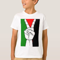 PALESTINE FLAG PEACE SIGN