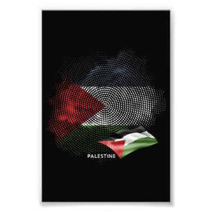 Palestine flag photo print