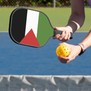 Palestine flag pickleball paddle
