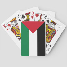 Palestine flag playing cards