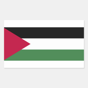 Palestine Flag Rectangular Sticker