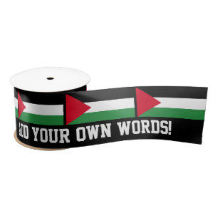 Palestine Flag Satin Ribbon