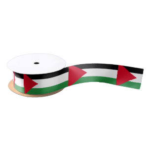 Palestine Flag Satin Ribbon