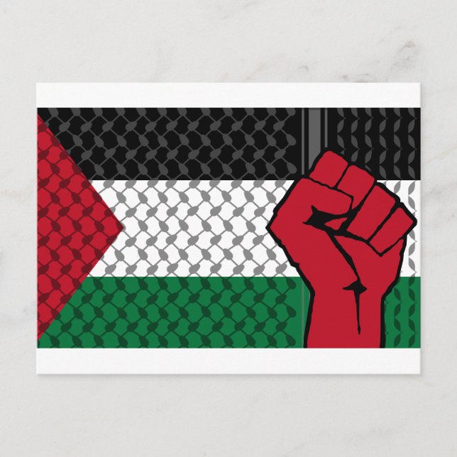Palestine flag, Save Gaza, free Gaza Postcard (Front)