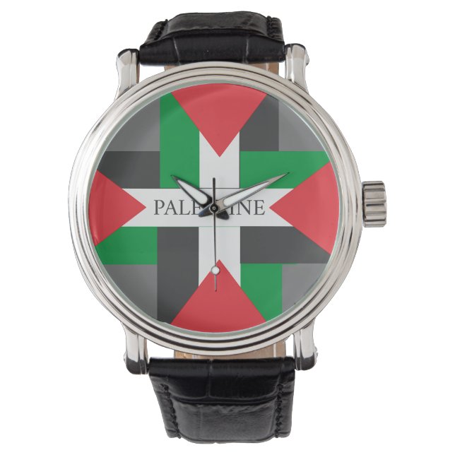 Palestine Footballer sport Soccer Ball  Watch (Front)