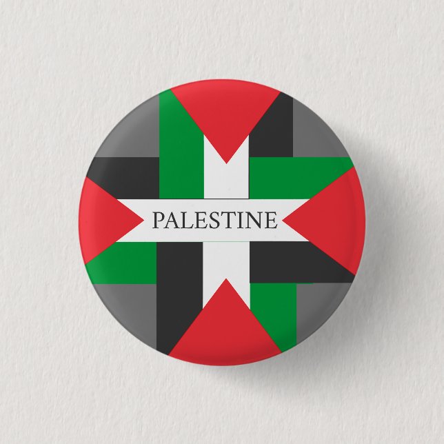 Palestine Footballer sport Soccer Wham-O Frisbee 3 Cm Round Badge (Front)