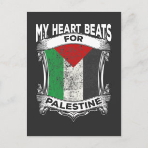 Palestine Heart Gaza Peace Palestinian Roots Postcard
