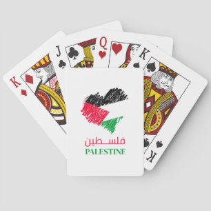 Palestine heart  playing cards