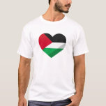 Palestine Heart T-Shirt<br><div class="desc">Free Palestine!</div>